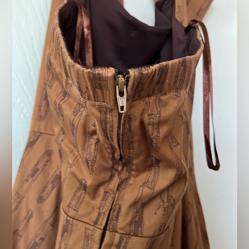 Hot Topic Dr. Who brown halter dress - Picture 6 of 6